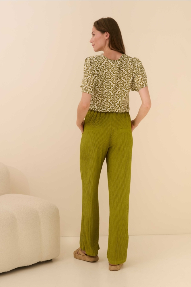 BLOUSE BELLA QC03 472 green element print
